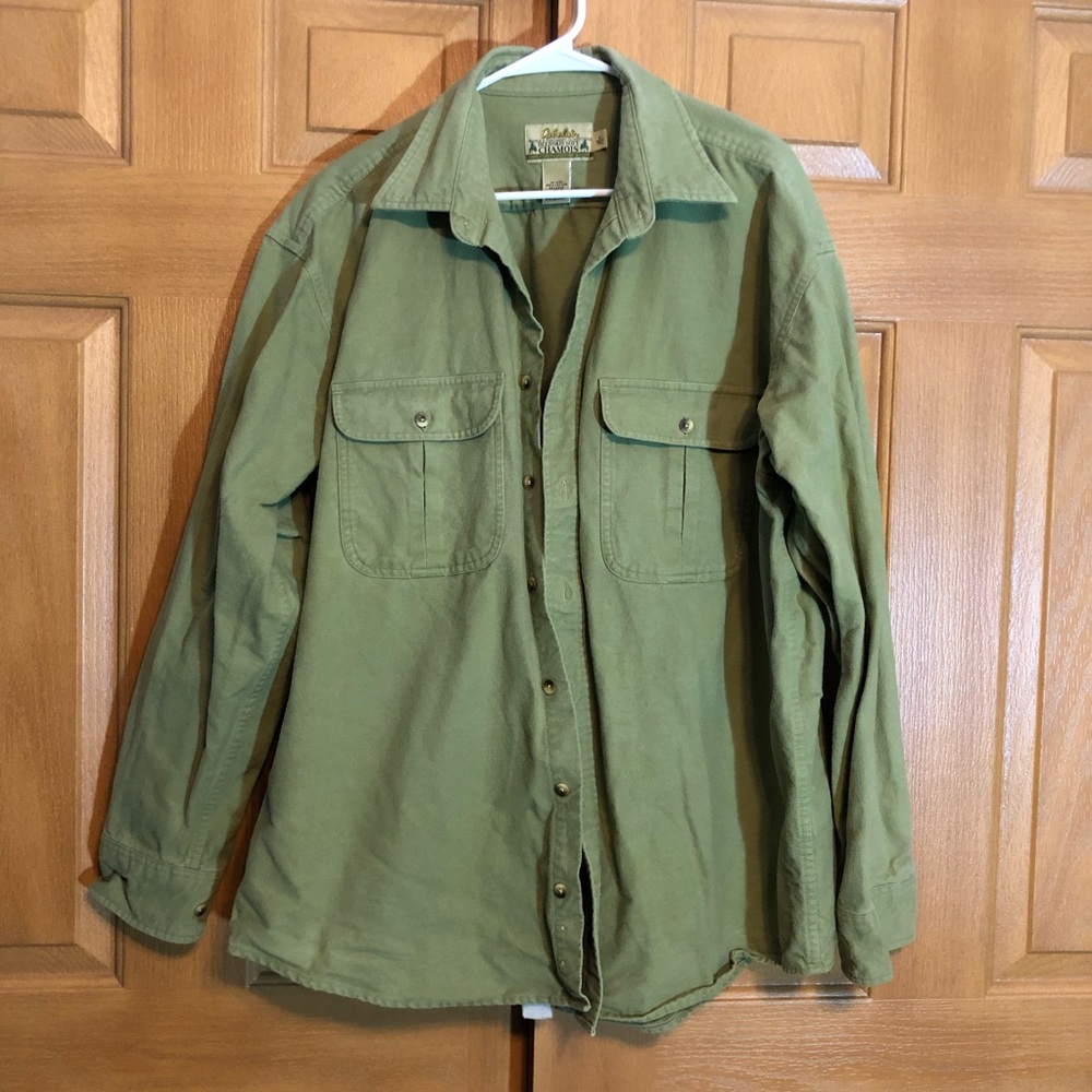 Cabela's Olive Green Long-Sleeve Utility Shirt